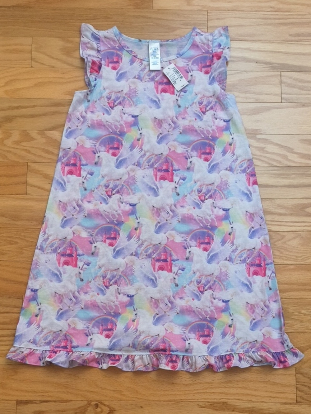 The Children's Place Unicorn & Pegasus Nightgown Size L 10/12 NWT
